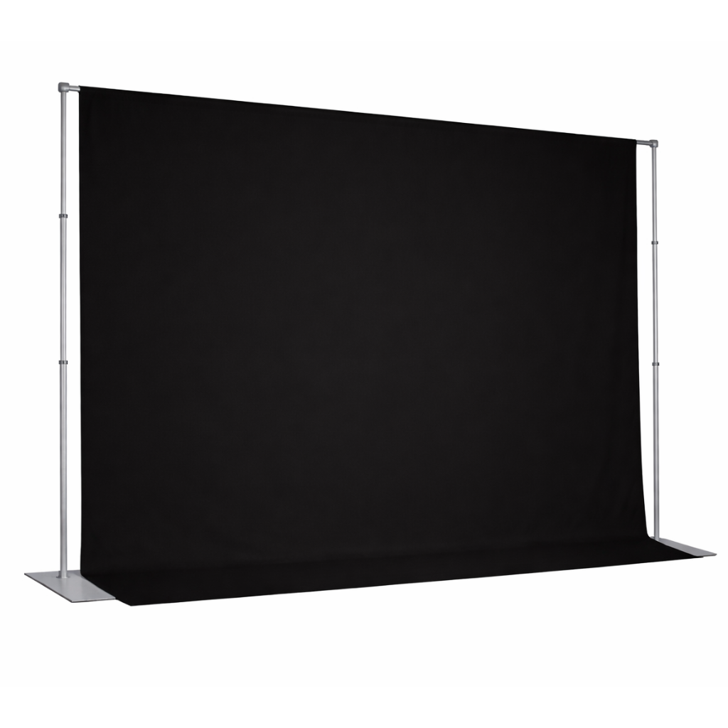 black backdrop