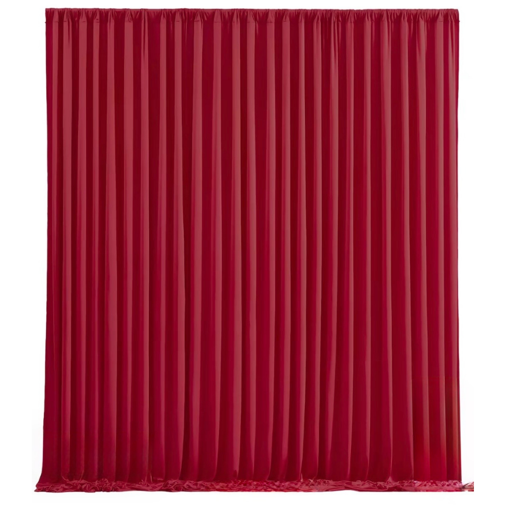 burgundy backdrop