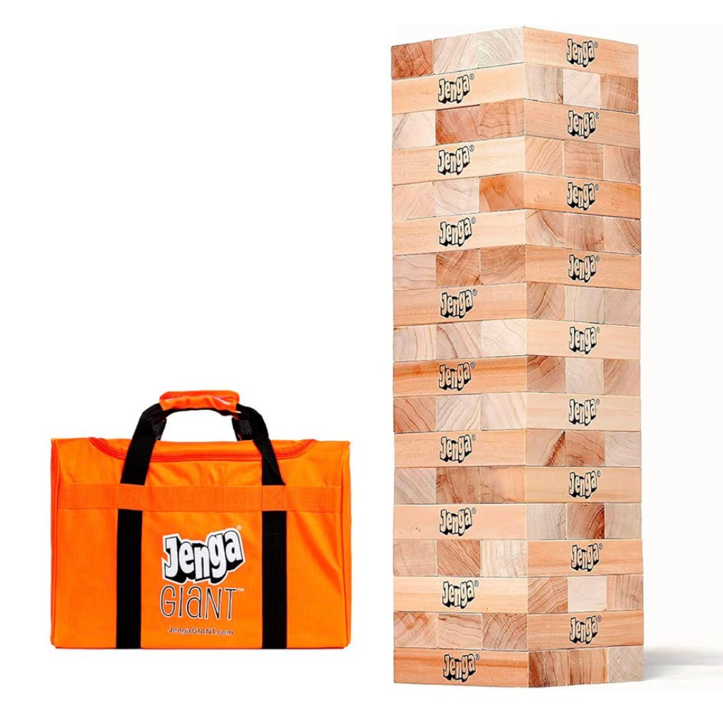 giant jenga and case