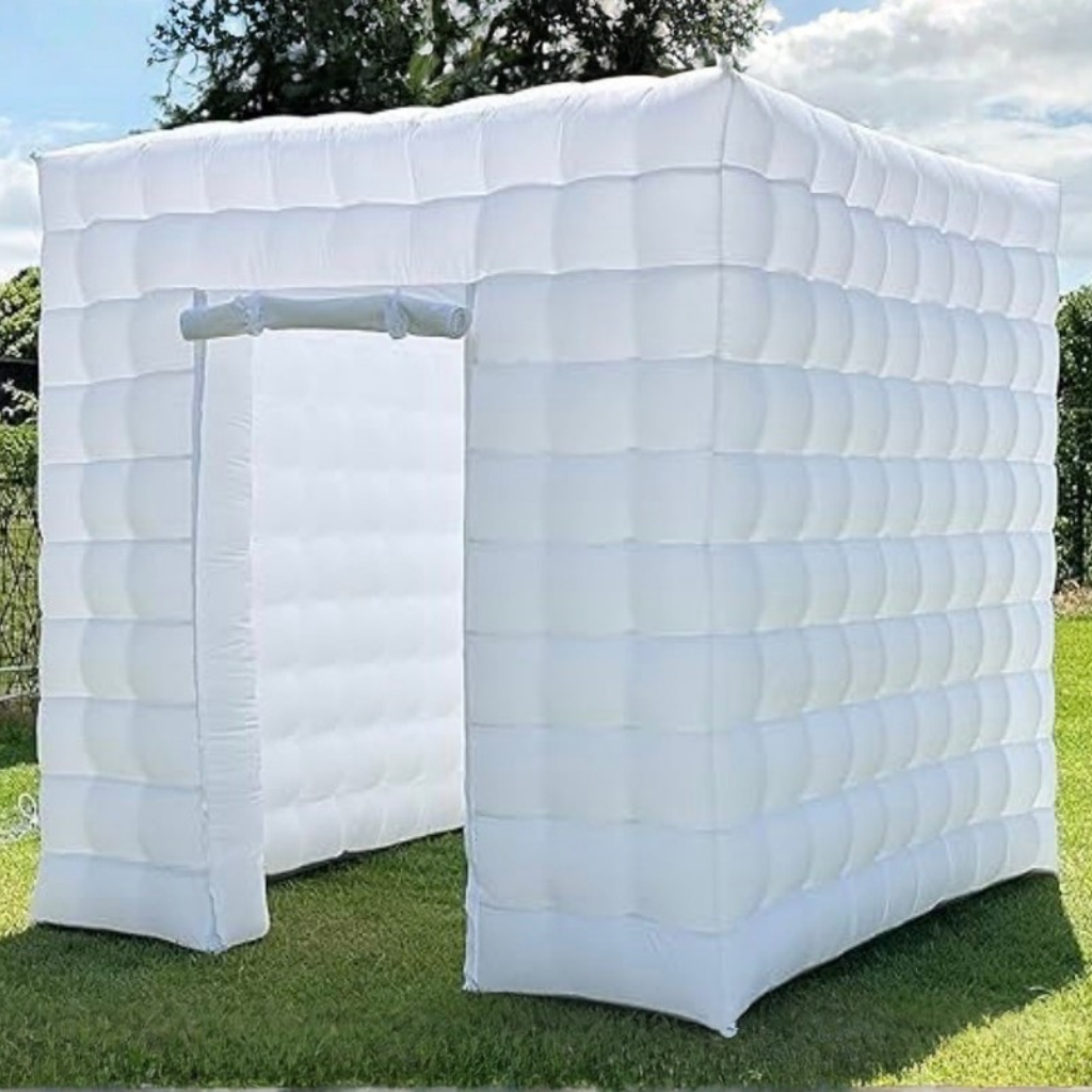 white inflatable Photo Booth enclosure