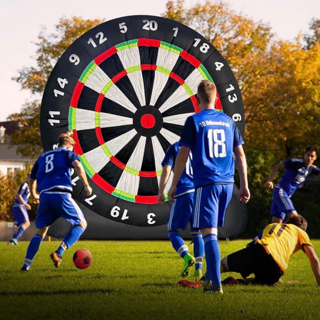 people playing soccer darts