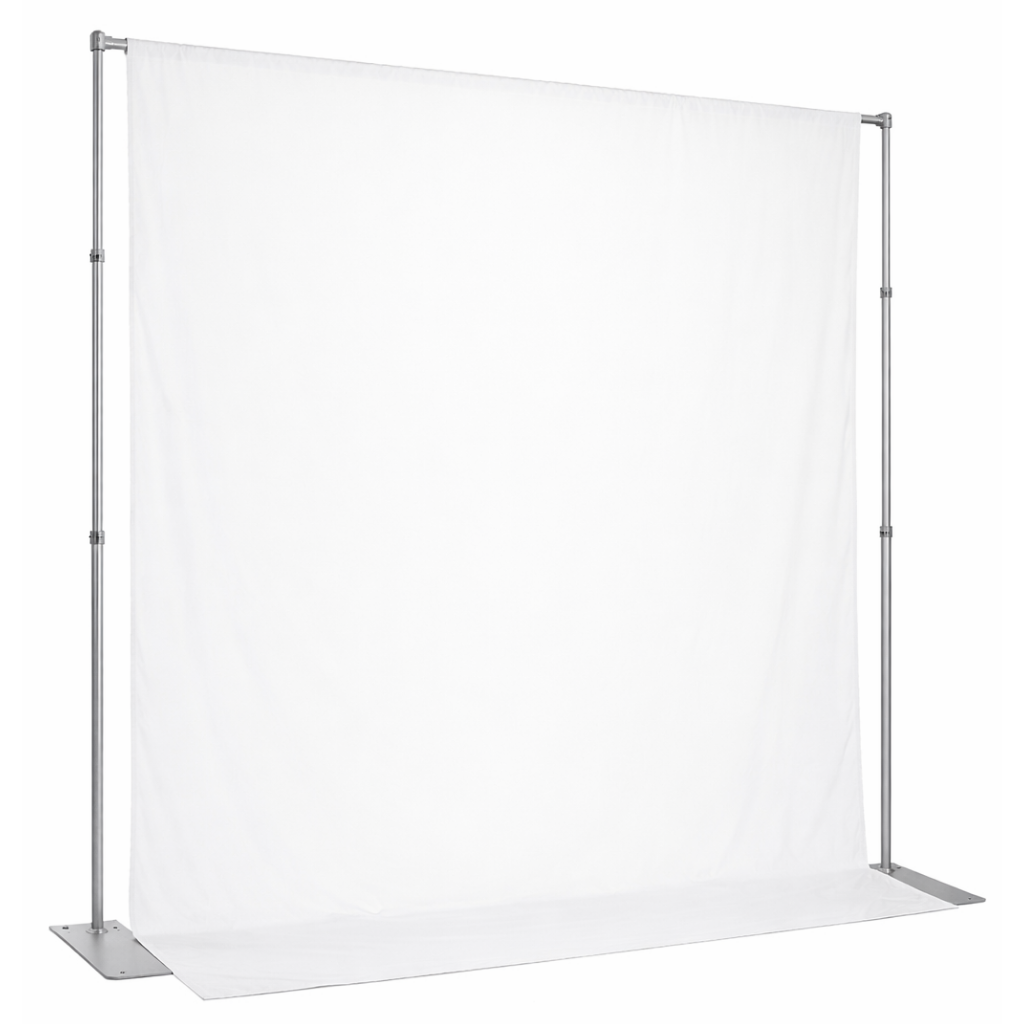 white backdrop